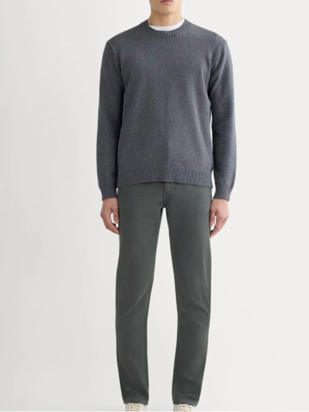 Everlane Gray Stone Straight Leg Chino Pant 34x32